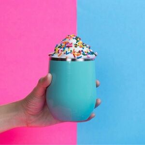 🆕️ Set of 2 Stainless Steel 12oz Double Wall Insulated Wine Tumblers With Lid